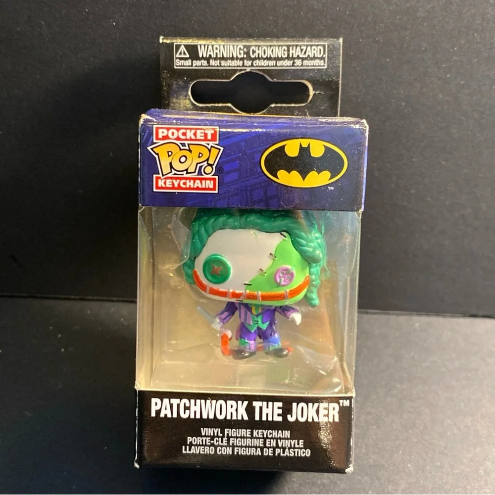 Funko Pocket‎ Pop Keychain DC Comics Patchwork Joker Figure